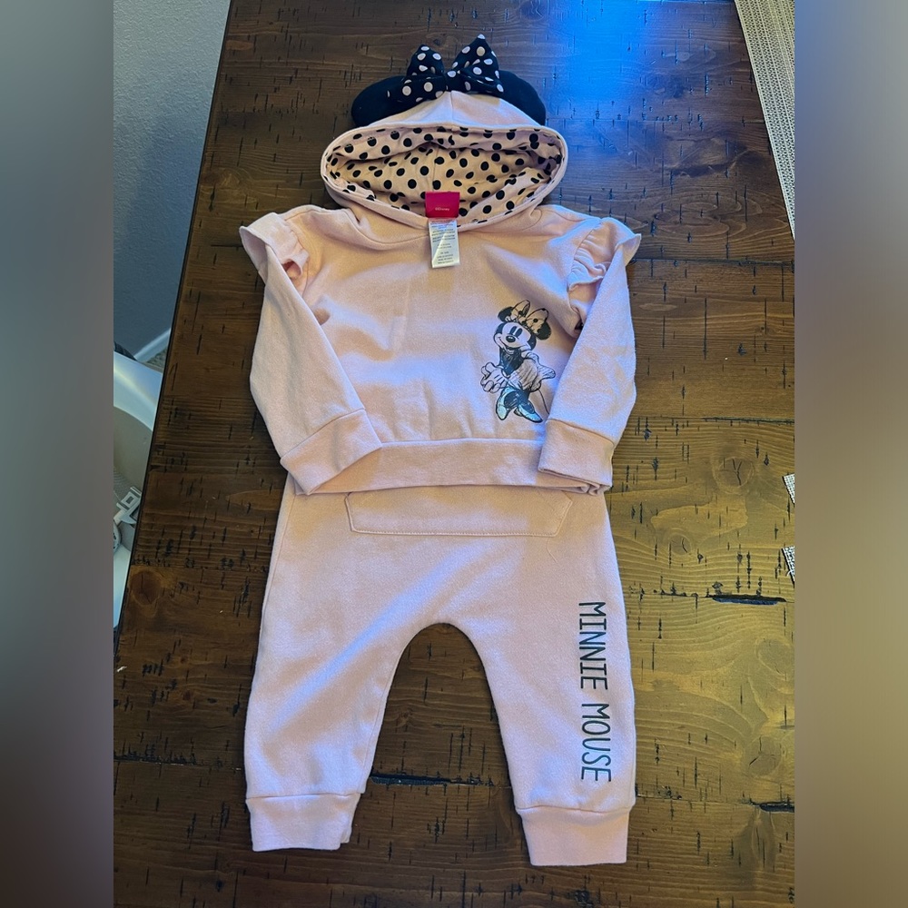 Toddler Minnie Mouse sweatshirt and pant set